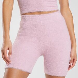 NWT Gymshark DNU WHITNEY EYELASH KNIT SHORTS - pink medium